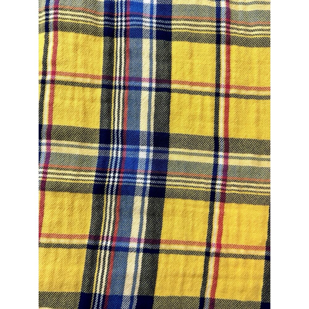 Ralph Lauren Mountain Equipment Yellow Plaid Men's Button Down Shirt Size M - Picture 9 of 9